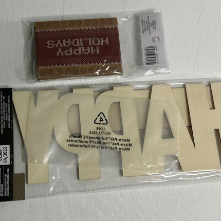 MAKE MARKET, DIY WOOD SENTIMENT SIGN, HAPPY HOLIDAYS
