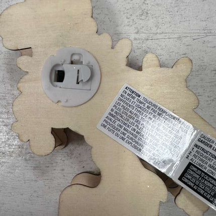 Make Market Christmas DIY Pre-lit wood dÃ©cor DINO