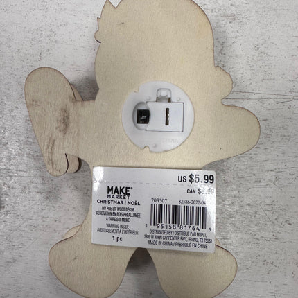 MAKE MARKET DIY  PRE-LIT WOOD DECOR