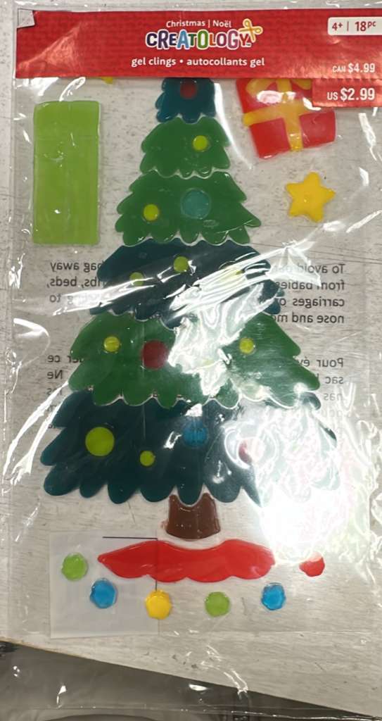 Creatology Christmas Window Gel Clings - Home Decor