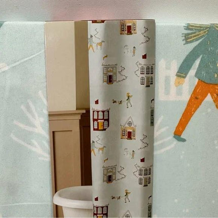 St. Nicholas Shower Curtain 70x70 – Winter Village