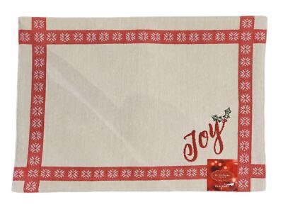ST NICHOLAS SQUARE PLACEMATS, JOY BORDER 18 X 13 INCH