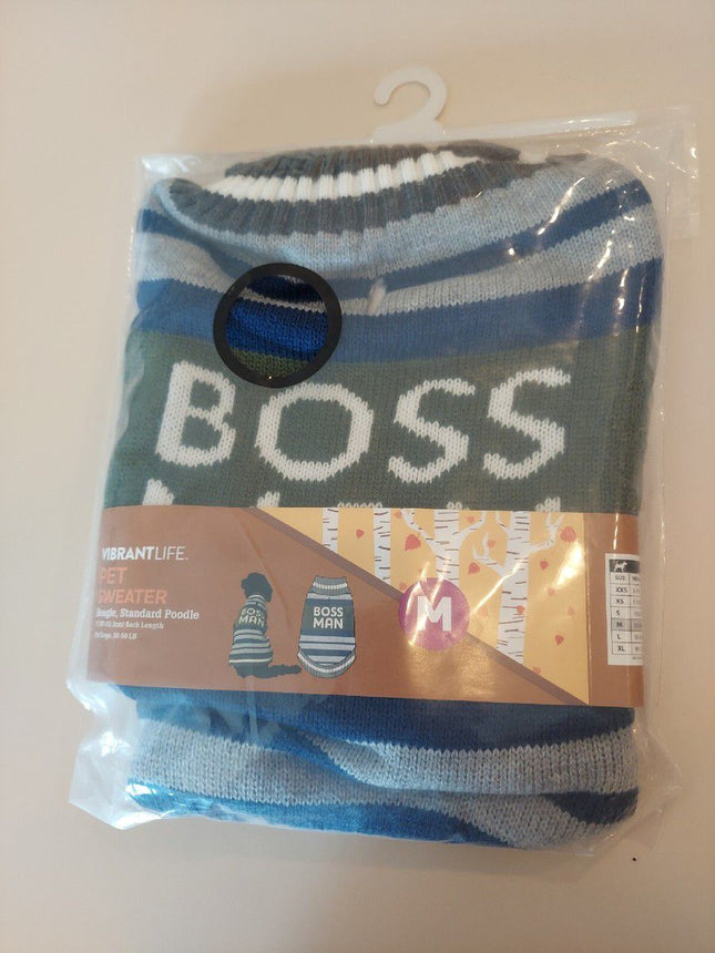 Vibrant Life Boss Man sweater for pets