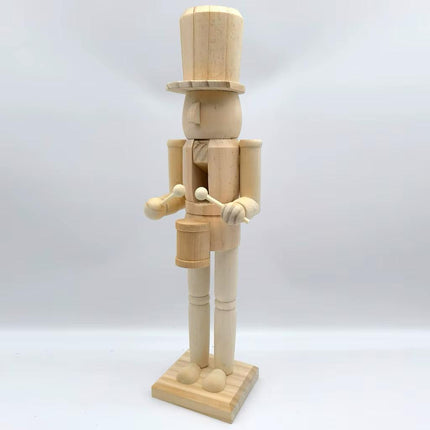14" DIY Pinewood Drummer Nutcracker Kit