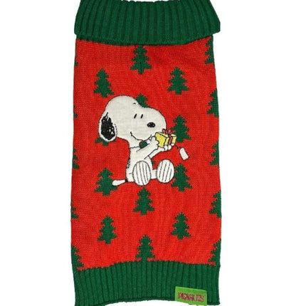 Peanuts Pet Red& green Sweater