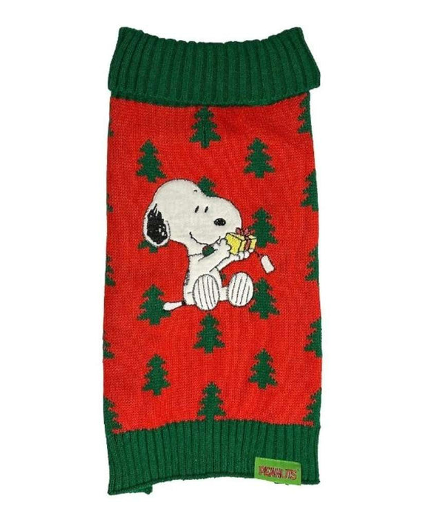 Peanuts Pet Red& green Sweater