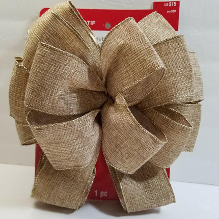 Gold Glittered Christmas Bow 12"x16" - Celebrate It