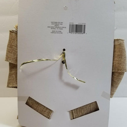 Gold Glittered Christmas Bow 12"x16" - Celebrate It