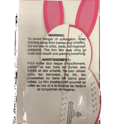 Celebrate It Easter Medium Honeycomb Bunny – Dark Pink – 9.3" W × 18" H