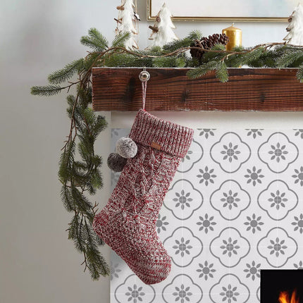 Koolaburra by UGG Cable Knit Tree Skirt – Red White
