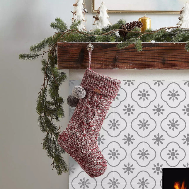 Koolaburra by UGG Cable Knit Tree Skirt – Red White