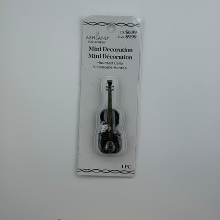 Mini Haunted Cello Halloween Decoration