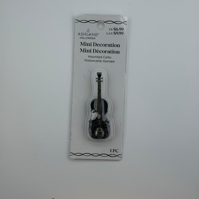 Mini Haunted Cello Halloween Decoration