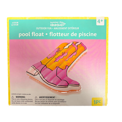 Creatology Summer Inflatable Swim Float – Cowboy Boots Design