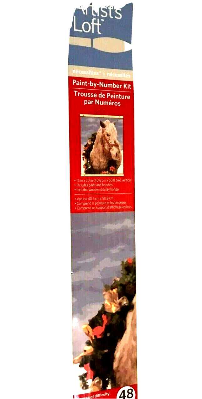 Horse Wreath Paint by Number Kit – 48 Piece Set