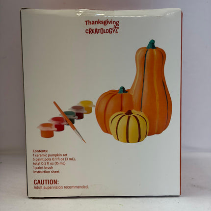 Thanksgiving 3D Ceramic Pumpkin Paint Kit