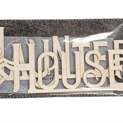 Make Market DIY Wood Sentiment Haunted House 2pc