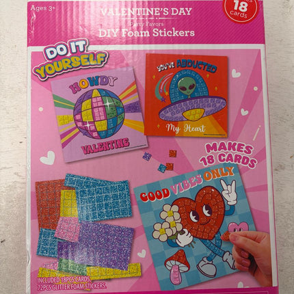 Valentine's Day DIY Foam Stickers Makes 18 Cards by Way to Celebrate