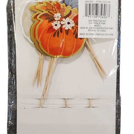 Pumpkin Cupcake Toppers 12pc