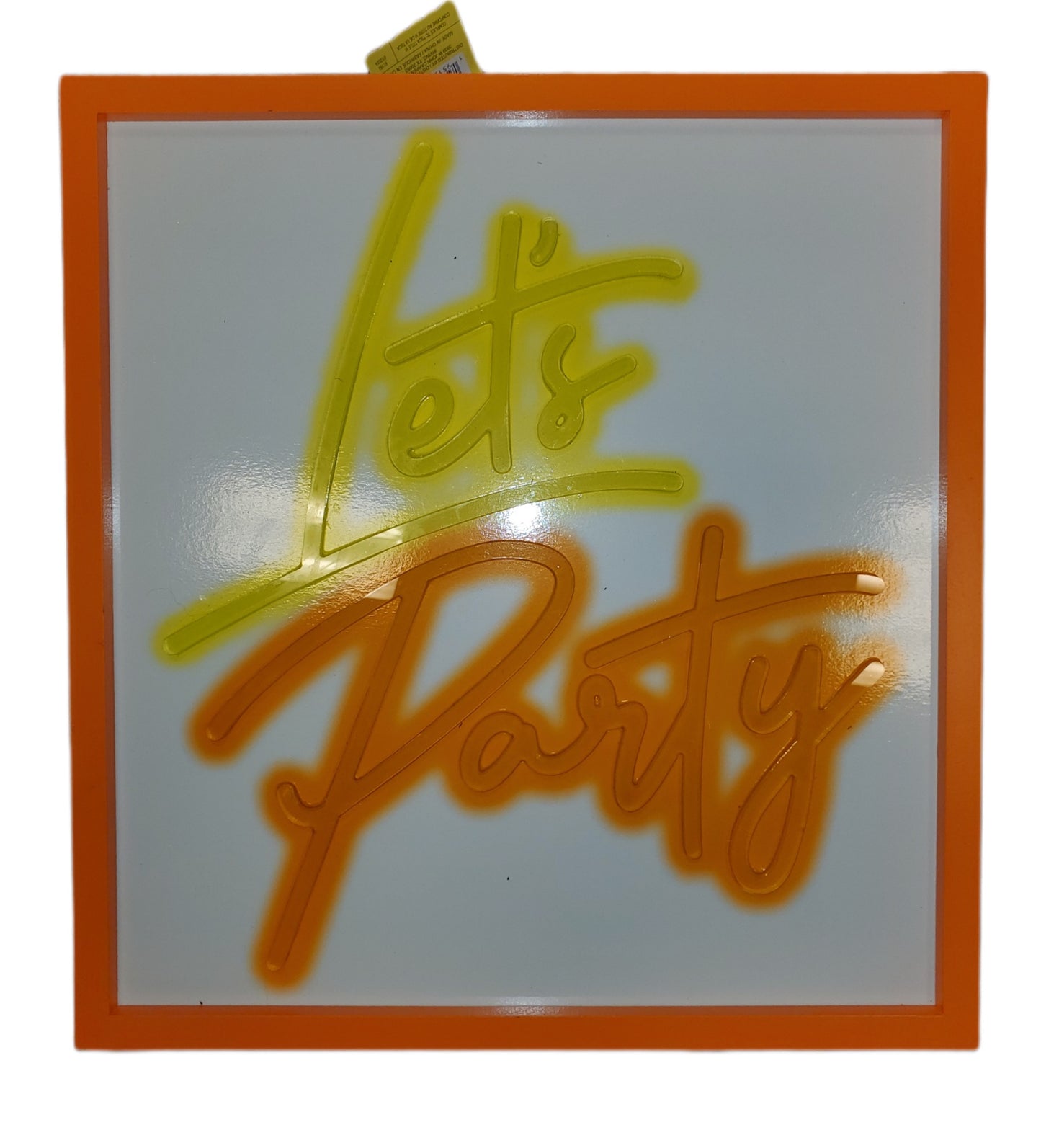 ASHLAND WALL DECOR 15 X 16 IN, NEON COLORS LETS PARTY