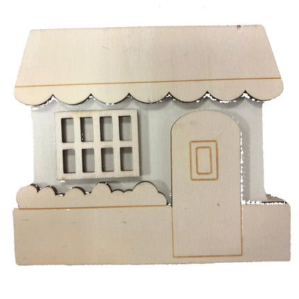 Make Market DIY Wooden Décor – Flower Shop Cutout (8" Height × 5.5" Width)