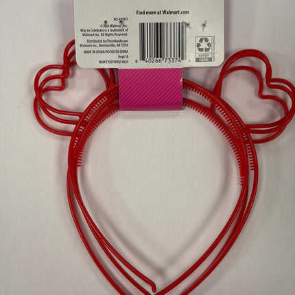 Valentine’s Day Heart Headbands- 3 Pcs
