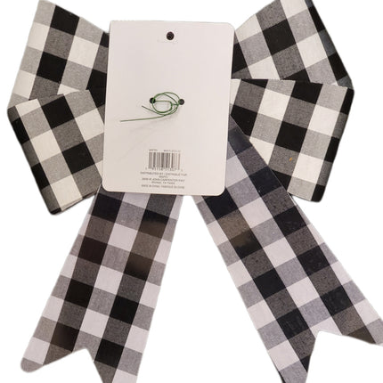 Large Plaid Christmas Bow 14x13 in - Celebrate It