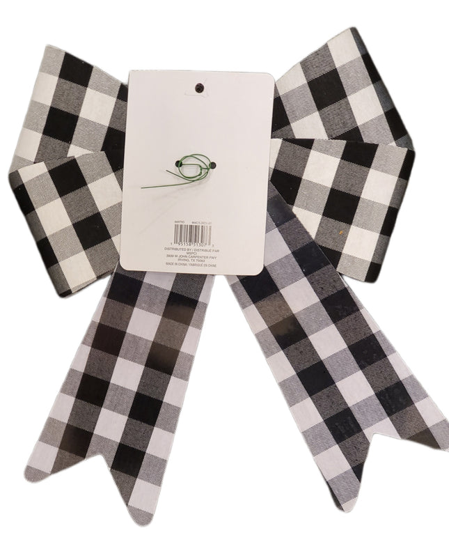 Large Plaid Christmas Bow 14x13 in - Celebrate It