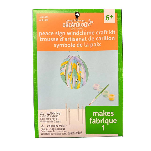 Spring Peace Sign Windchime Craft Kit – Makes 1