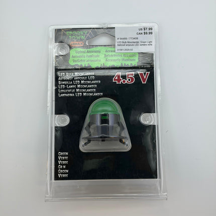 Green LED Bulb Moonlander 4.5V Village Light Accessory