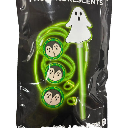 Halloween Glow Party Pack – Ghost Glow Stick Accessories (Makes 6)