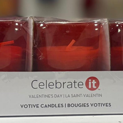 Celebrate It Valentine's Votive Candles 6 Pcs