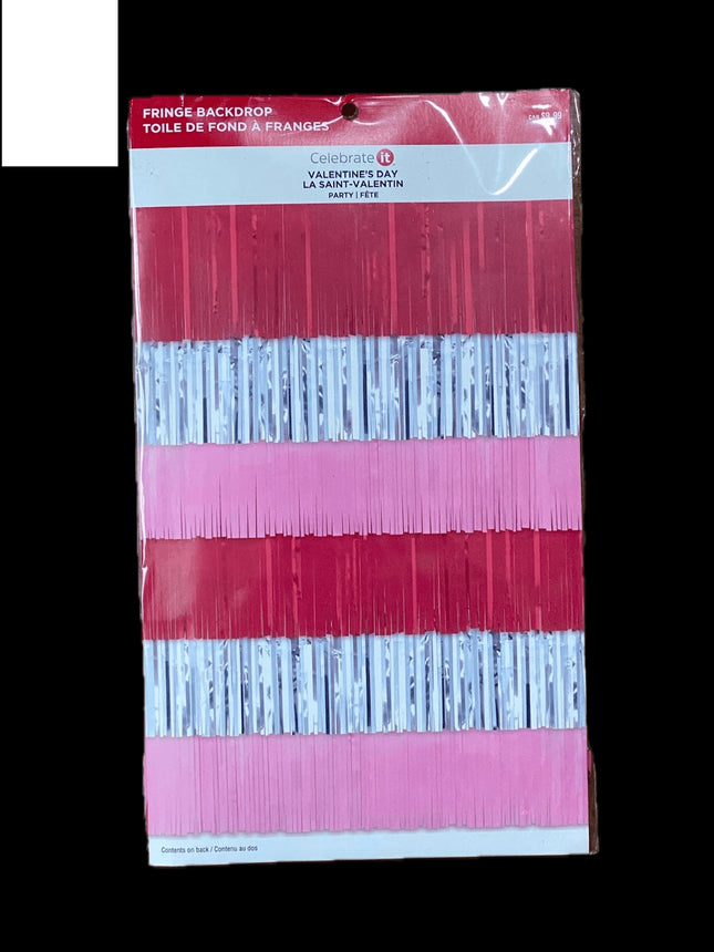 Valentine's Day Fringe Backdrop - Home Decor