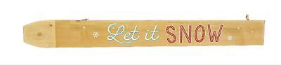 Let it snow wooden board wall décor