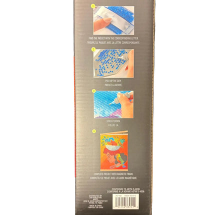Colorful Parrot Diamond Art Kit with Frame – 11" x 14" DIY Craft