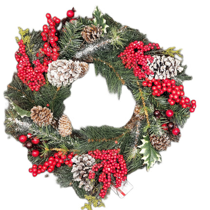 Ashland Christmas Pinecone & Pine Decorative Wreath 18in