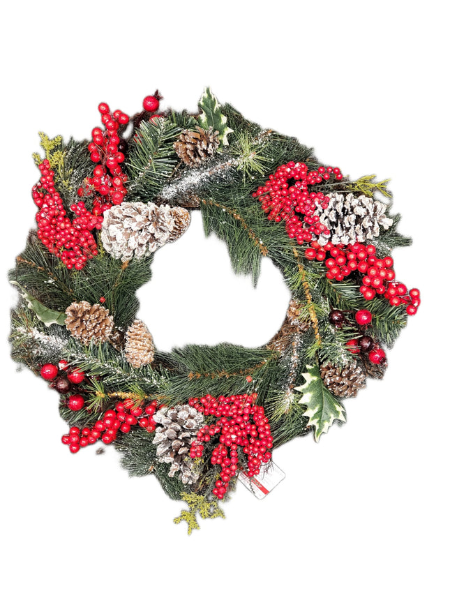 Ashland Christmas Pinecone & Pine Decorative Wreath 18in