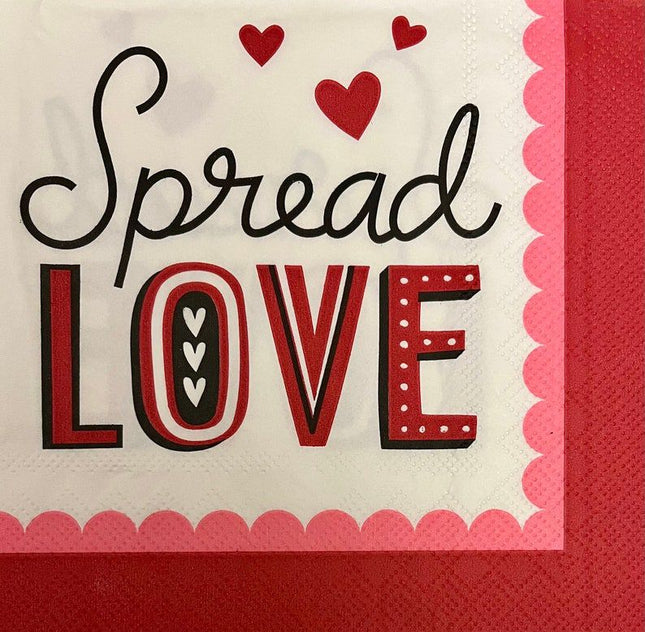Spread Love Valentine’s Day Napkins -24 pcs