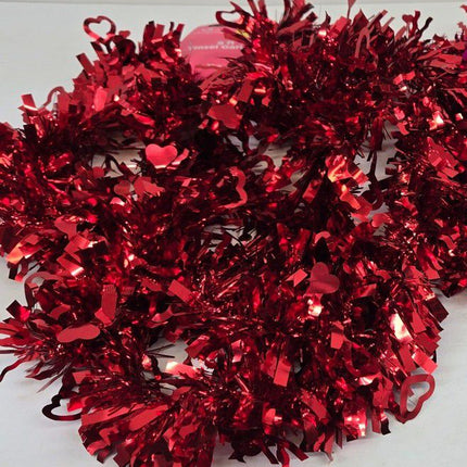 Red Tinsel Valentine's Day Garland - Ashland