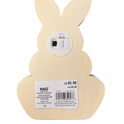 Make Market Light‑Up Wooden Bunny Décor