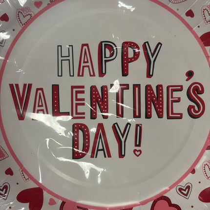 Valentine's Day Plates 9"  12 Pcs by Celebrate IT