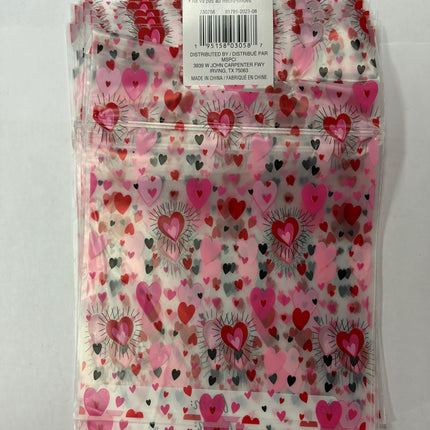 Valentine's Day Resealable Treat Bags 12-Pc