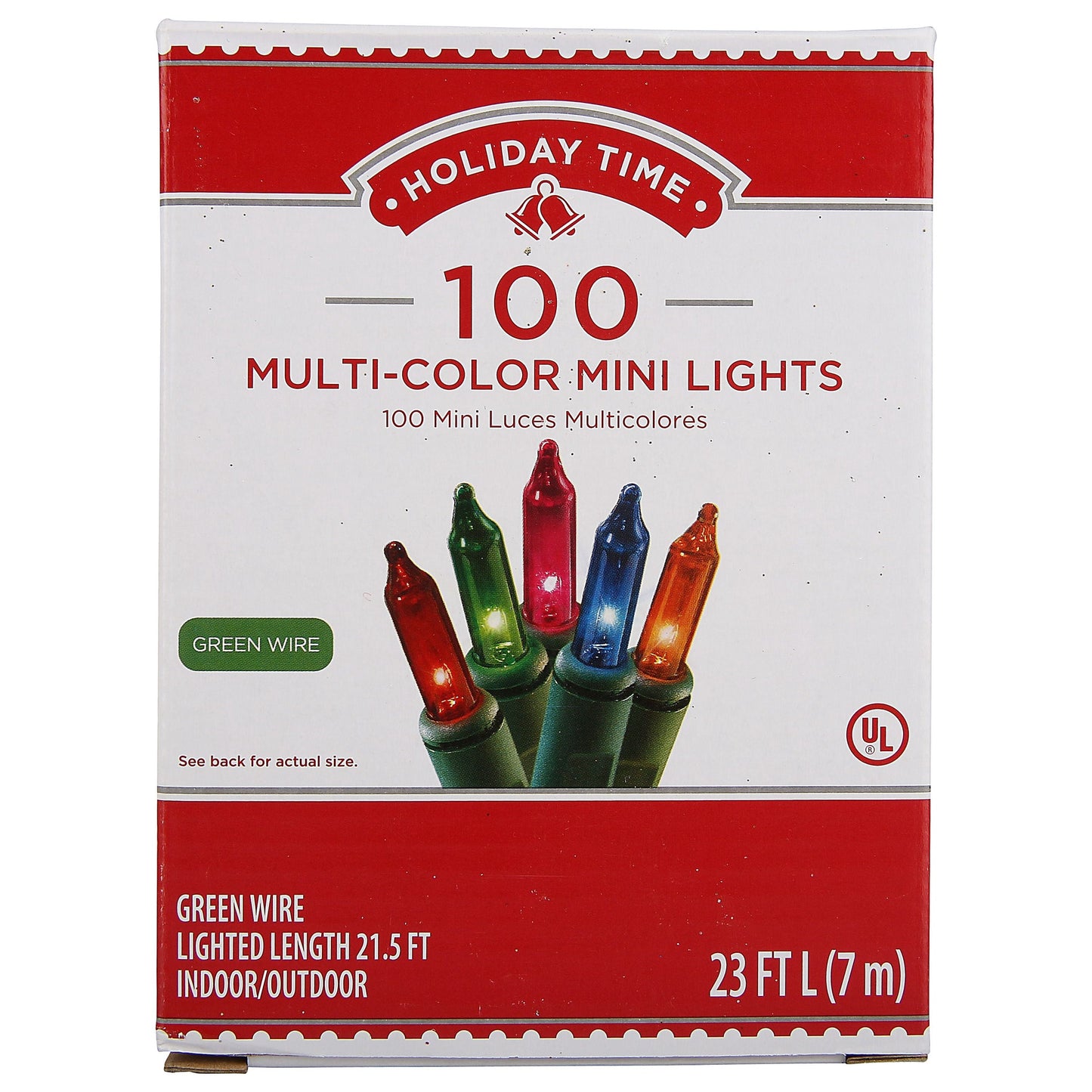 Holiday Time Mini Light set, Multicolored, 100 count