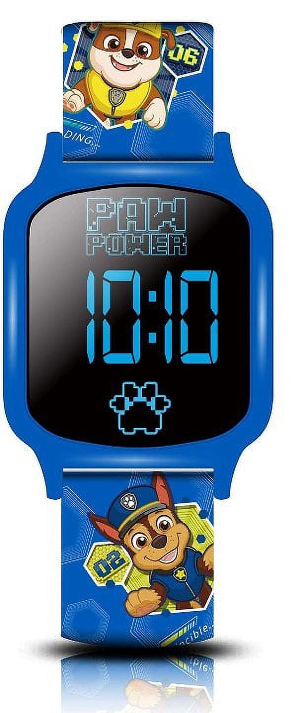 Nickelodeon Unisex Child Paw Patrol Kids LED Wristwatch with Printed Straps in Blue