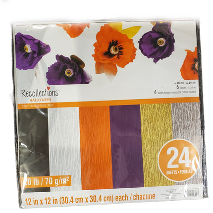RECOLLECTIONS, CREPE PAPER KIT, HALLOWEEN 20 lb 12 X 12 IN