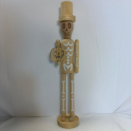 DIY Skeleton Pumpkin Wood Nutcracker 20 in