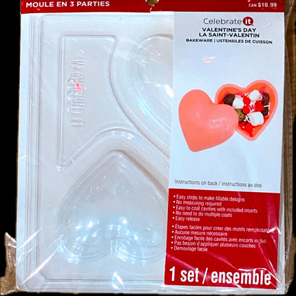 Valentine's Day 3-Part Heart Candy Mold