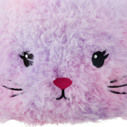 Easter Purple Plush Bunny Basket, 12 in x 12 in
