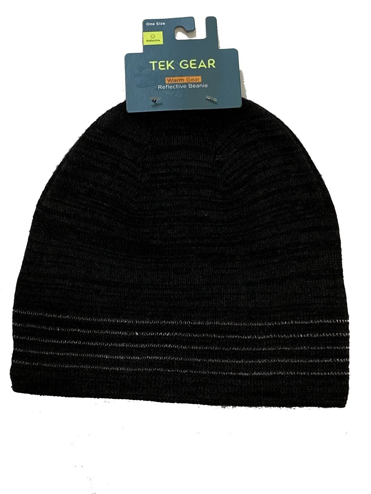 Men’s Warm Tek Gear Reflective Beanie Black Hat