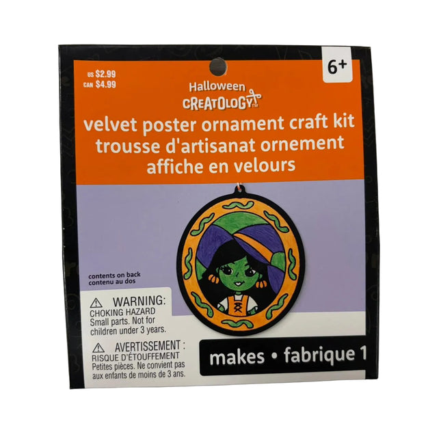 Halloween Creatology Velvet Poster Ornament Craft Kit